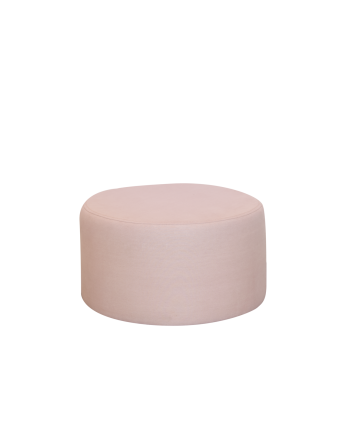 Puf en tono rosa de 60x34cm