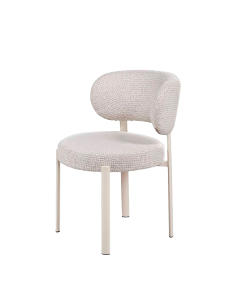 Pack de 2 sillas de tela en tono gris de 80x50cm