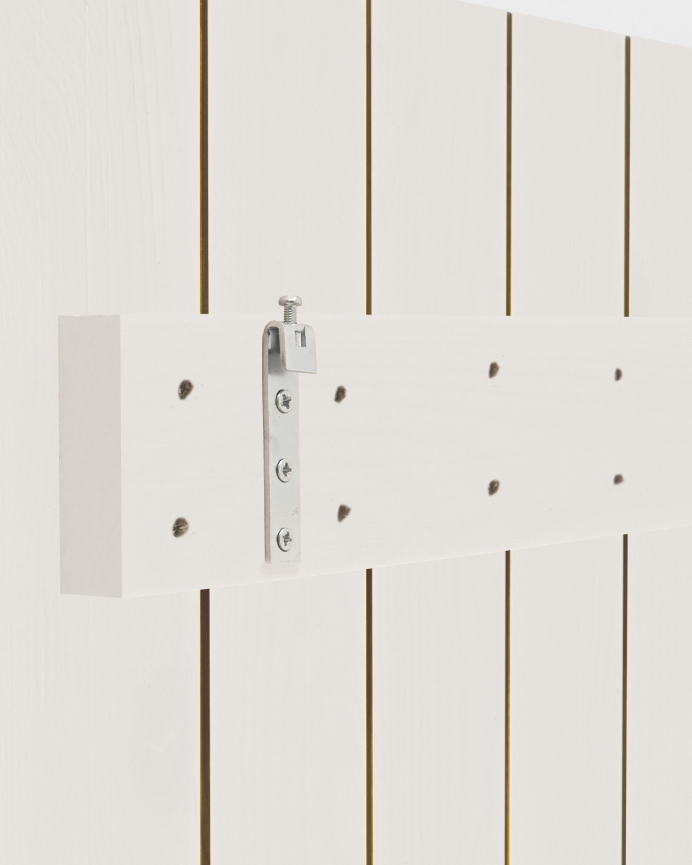 Cabecero de madera maciza en tono blanco de varias medidas