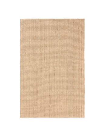 Alfombra rectangular de yute beige en varias medidas