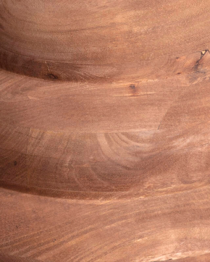 Lámpara de techo de madera de mango color marrón de 128cm