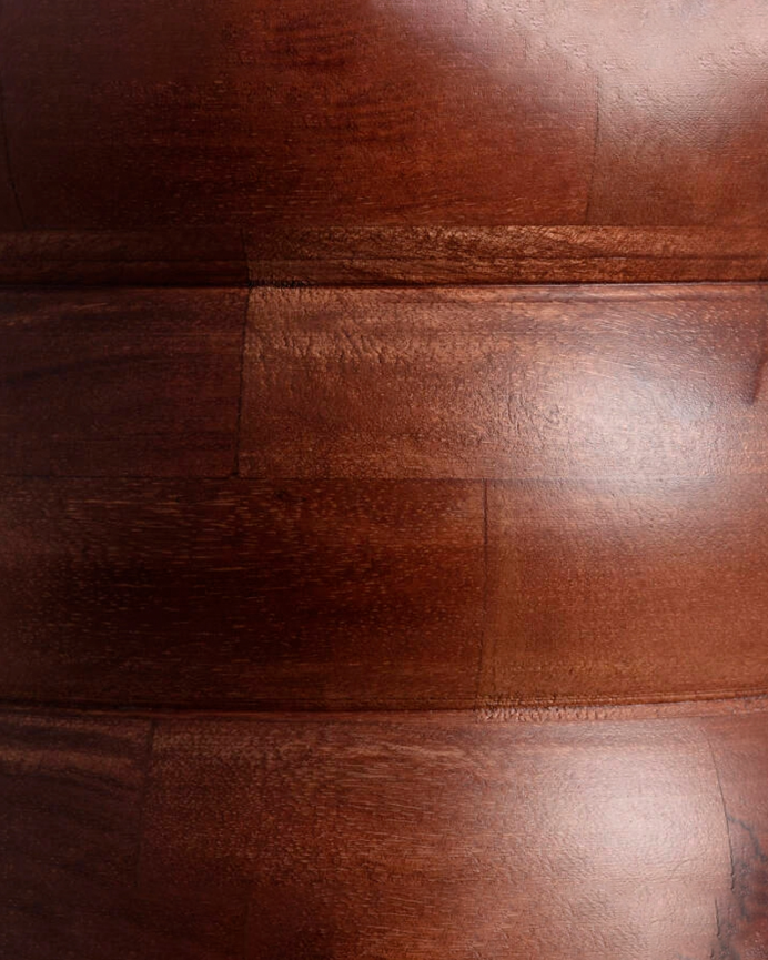 Lámpara de techo de madera de mango color marrón de 128cm