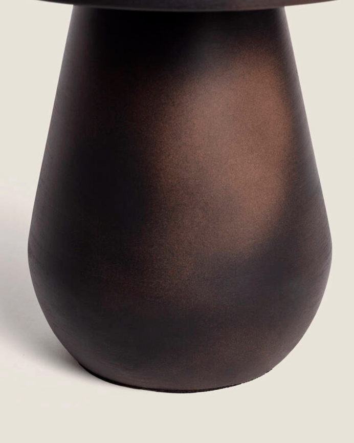 Lámpara de mesa de metal color negro de 36cm