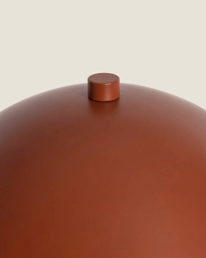 Lámpara de mesa de metal color marrón de 29cm