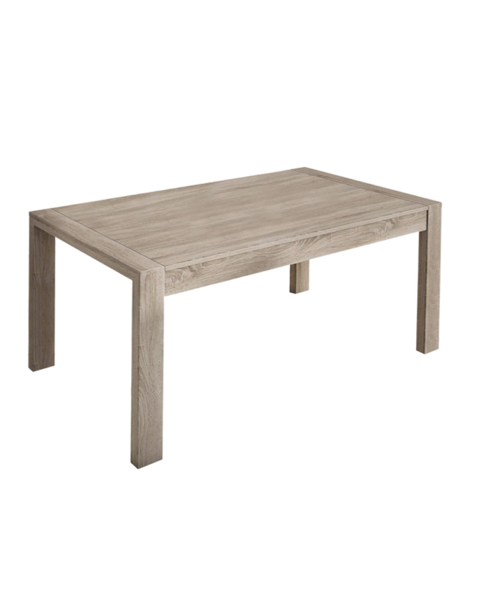 Table à manger extensible en bois naturel 76x140cm
