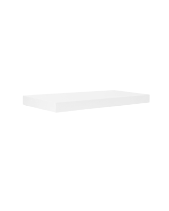 Table de chevet flottante en bois massif blanc 3,2x45cm