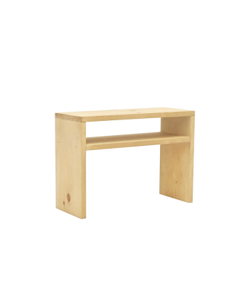 Table de chevet en bois d'olivier massif 50x36cm
