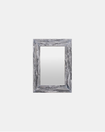Miroir en bois décapé gris de différentes tailles