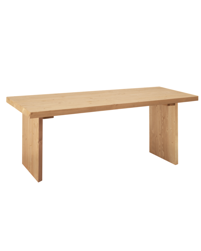 Table basse en bois massif en teinte chêne moyen de 47x60cm.