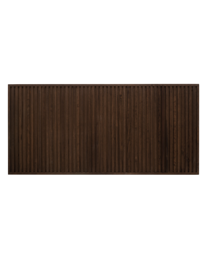 Tête de lit en bois massif en teinte noyer de 160cm