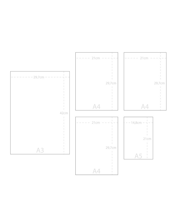 Pack de 5 posters Abstract