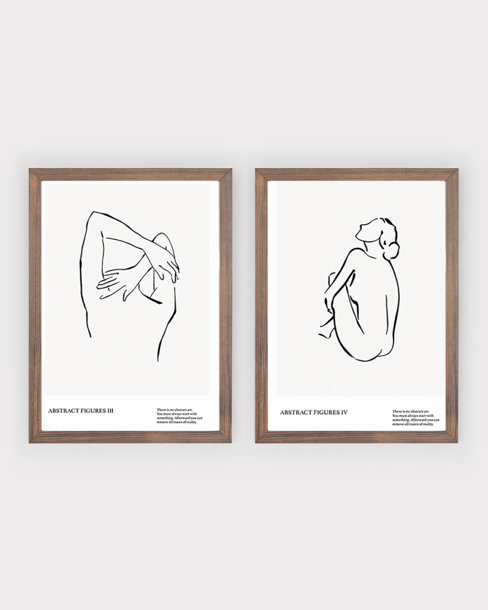 Pack de 2 posters Abstract Figures