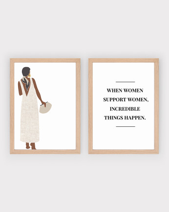 Pack de 2 posters Women