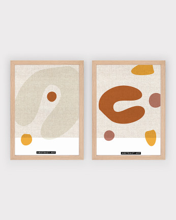 Pack de 2 posters Abstract Art