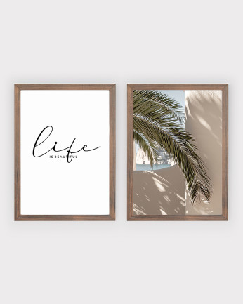 Pack de 2 posters Palm Life