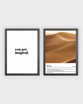 Pack de 2 posters Magic Desert