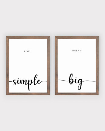 Pack de 2 posters Life and Dream