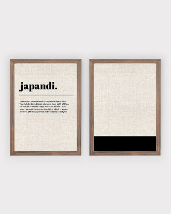 Pack de 2 posters Japandi