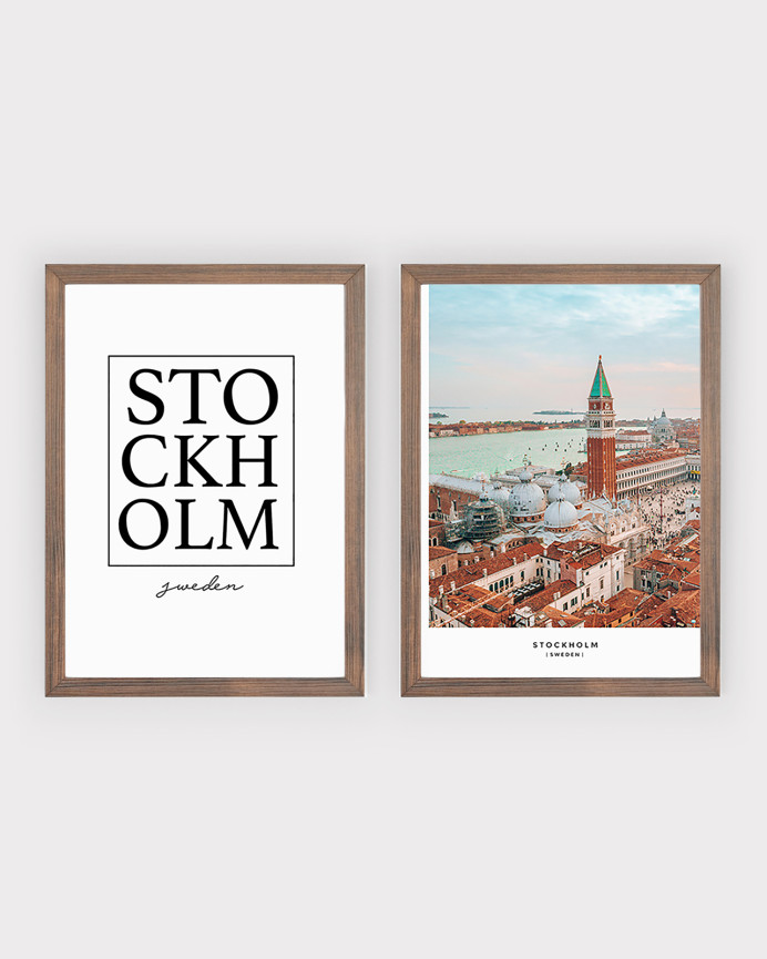 Pack de 2 posters Stockholm
