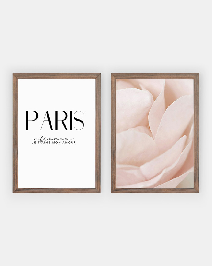Pack de 2 posters Paris Mon amour