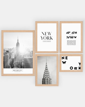 Pack de 5 posters New York City