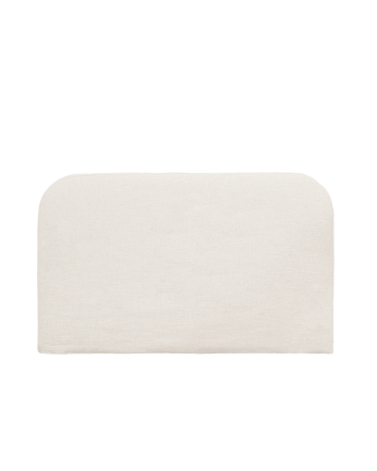 Housse de tête de lit en lin blanc de différentes dimensions
