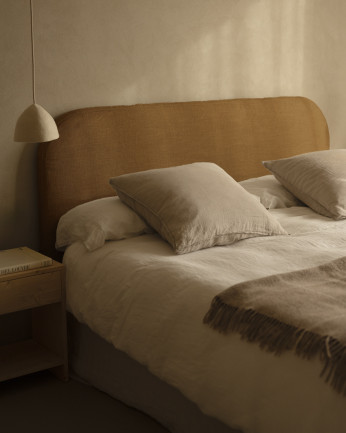 Housse de tête de lit en lin tuile de différentes dimensions