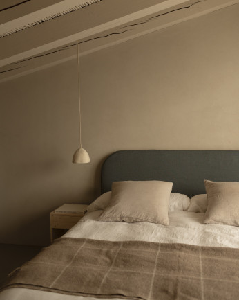 Housse de tête de lit en lin bleu de différentes dimensions