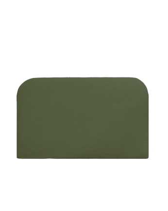 Housse pour tête de lit en velours côtelé vert de différentes dimensions