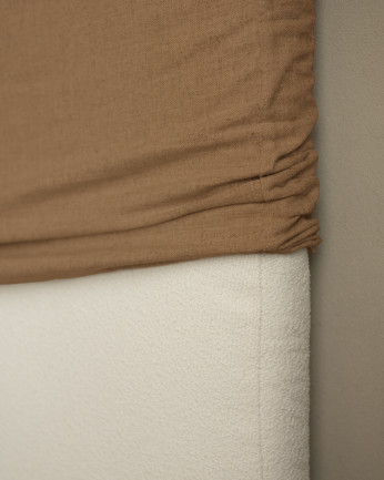 Tête de lit déhoussable en lin tuile de différentes dimensions 