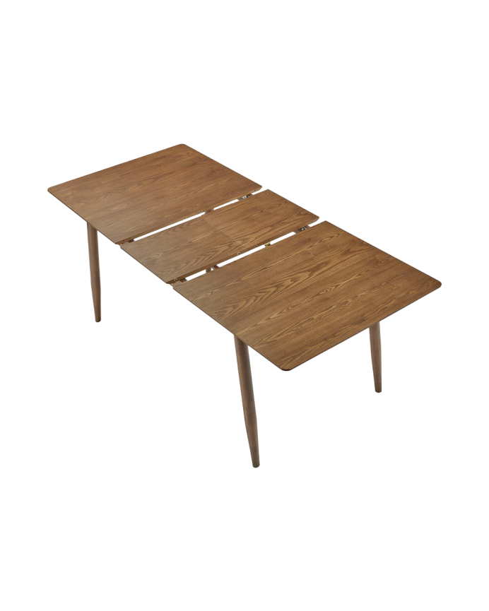Table de salle à manger à rallonge en bois naturel 150-190cm