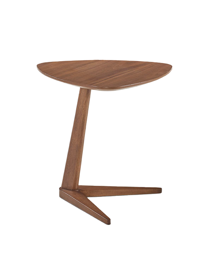 Table d'appoint ou table basse en placage de chêne 48x49cm