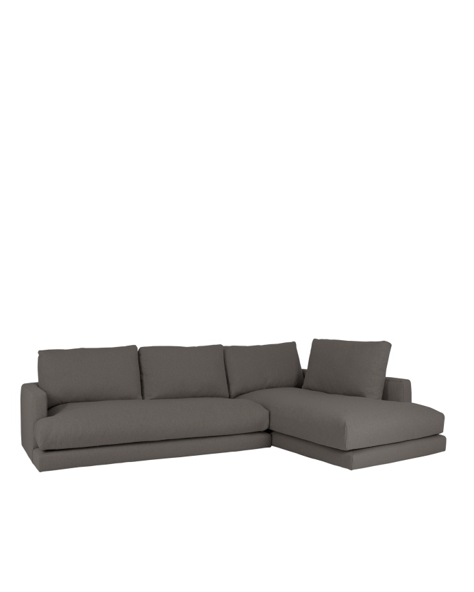 Canapé d'angle couleur gris foncé en différentes mesures