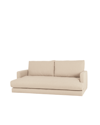 Canapé droit couleur beige de 215 cm