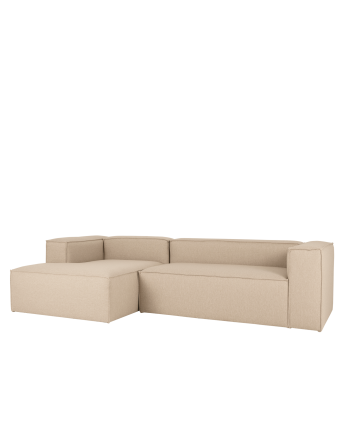 Canapé d'angle couleur beige de différentes tailles