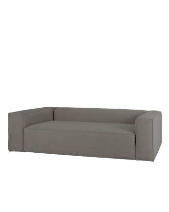 Canapé en bouclé gris foncé de différentes tailles
