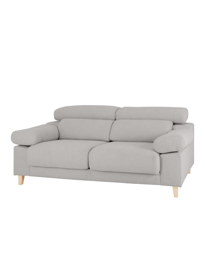 Canapé gris clair de différentes tailles
