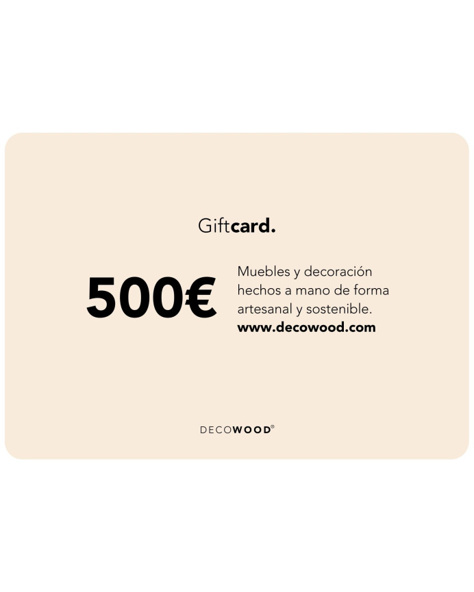 Carte cadeau de 500 euros