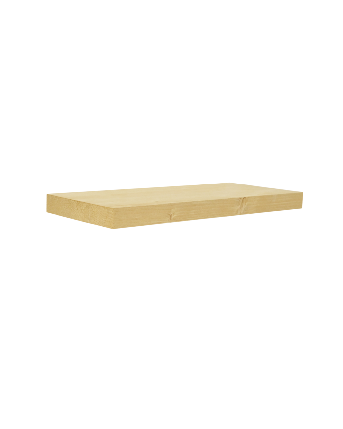 Table de chevet flottante en bois massif ton olive 3,2x45cm