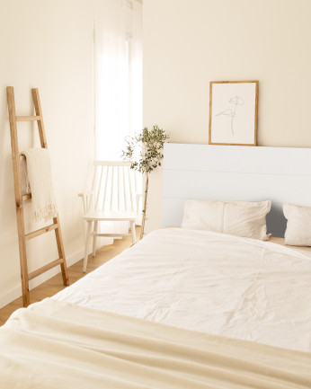 Tête de lit en bois DM blanc de différentes tailles
