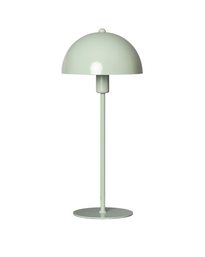 Lampe de table en aluminium vert.