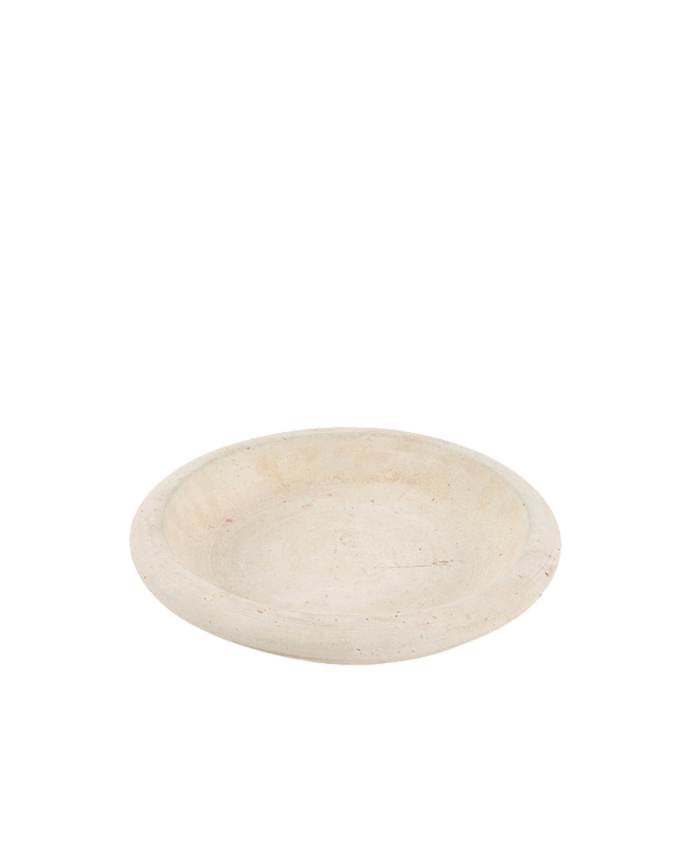 Plat d'argile naturel de 30cm