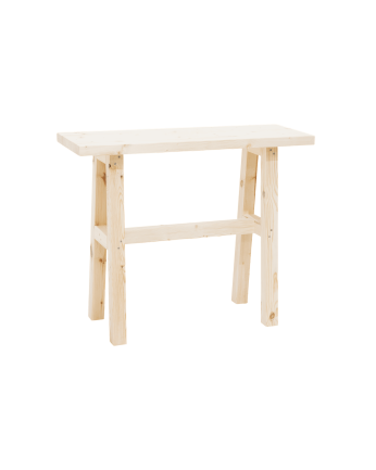 Console en bois massif couleur naturel de 100x80cm