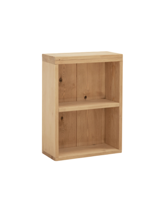 Table d'appoint en bois massif ton chêne moyen 60x40cm