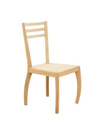 Chaise en bois massif le ton chêne moyen 95cm