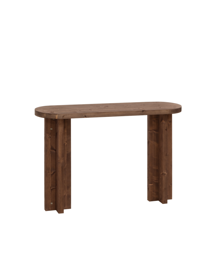 Console en bois massif ton noyer 120x80cm