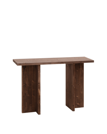 Console en bois massif ton noyer de 120x80cm