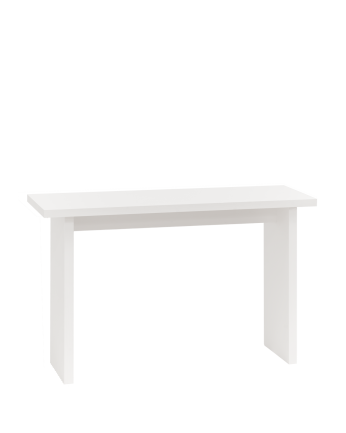 Console en bois massif ton blanc de 120x80cm