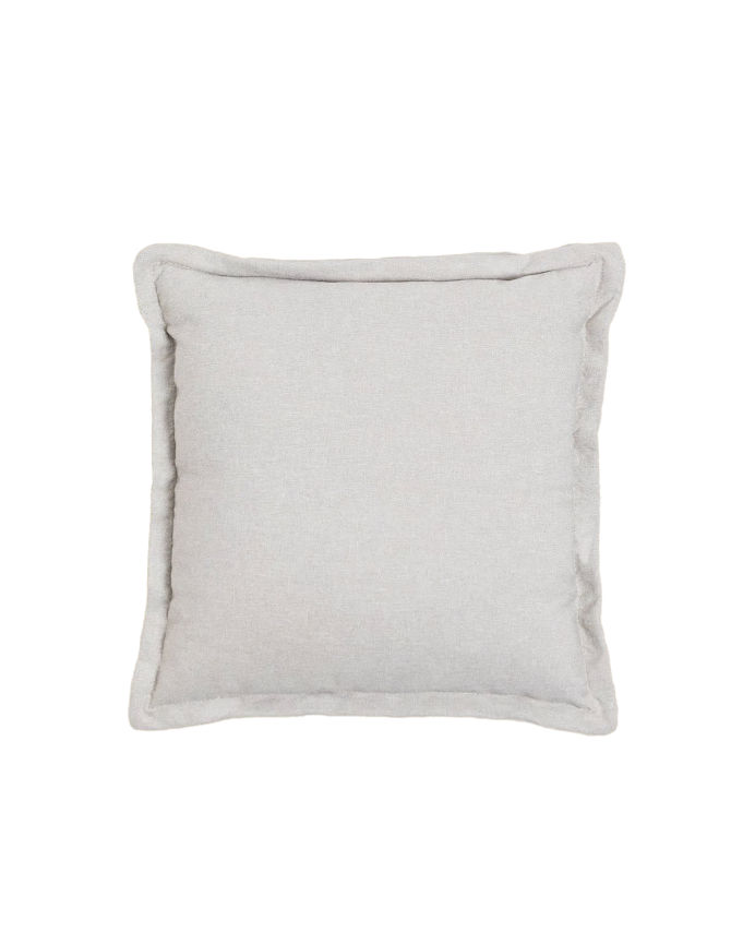 Coussin carré de couleur beige de 53x53cm 