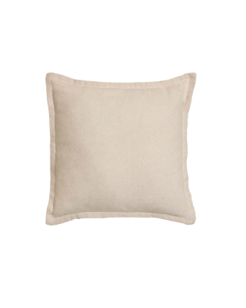 Coussin carré de couleur beige de 40x40cm 